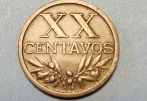 Moeda de XX centavos de 1951 MBC/BELA