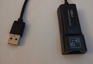 Portes Gratuitos Adaptador USB para Ethernet RJ45 100 Mbps NOVO