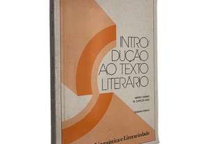 Introdução ao Texto Literário - Mário Carmo / M. Carlos Dias