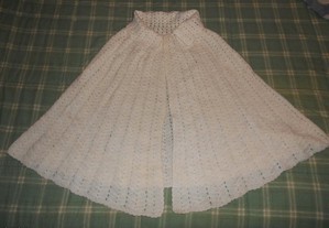 Poncho feito em lã para criança NOVO