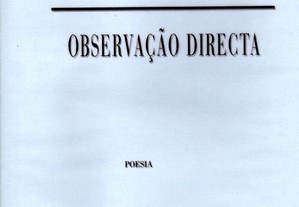 Observação Directa - Ruy Duarte de Carvalho