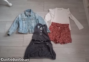 Pack Roupa + Calado Menina   Tamanho 6 Anos