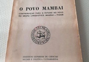 O Povo Mambai - António Duarte de Almeida e Carmo - 1965