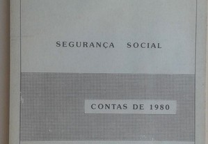 Segurança Social - Contas de 1980