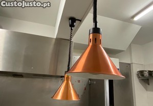 4 kusy Lmpadas de Aquecimento Cnicas Hendi (Cobre), Ajustveis, 250W - Conjunto de 4 unidades