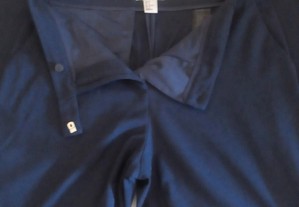 Calças H&M cor azul escuro e N. 38 - Novas
