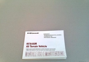 Manual do Proprietario Kawasaki KFX 450R