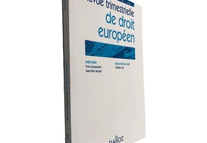 Revue trimestrielle De Droit Européen (N° 1, 2004) - Yvon Loussouam / Jean-Paul Jacqué