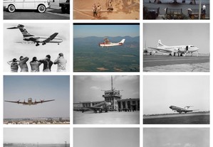 Lote de 60 fotografias de aviões comerciais (lote 3)
