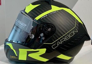 Capacete Carbono Total NOVO LS2 Thunder Racing1.Desconto 32%+EXTRAS.Tam XL
