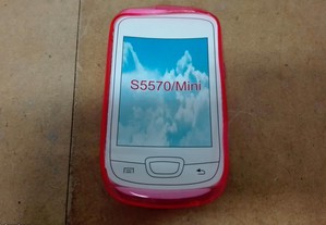 Capa em Silicone Samsung Galaxy Mini (S5570) Rosa