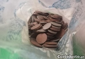 Lote 5kg + Moedas antigas anos 40-90 portuguesas