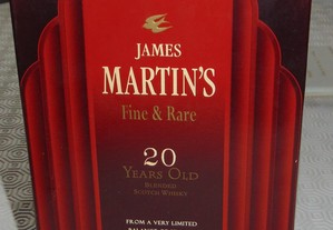 Garrafa Whisky James Martin's 20 anos Fine and Rare - caixa selada