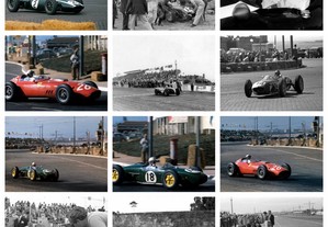 Lote de 17 fotografias do GP de Portugal de Fórmula 1 (1960)