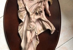 Quadro Jesus Cristo , e o Anjo Porcelana