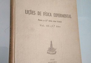 Lições de física experimental (1960) - Raúl L. Seixas / A. Soeiro