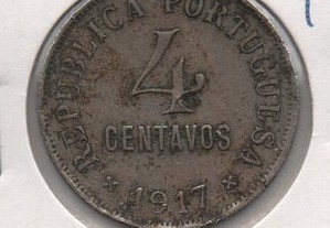 4 Centavos 1917 - mbc/mbc+