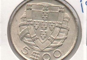 5 Escudos 1948 - soberba prata