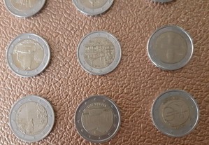 Raras moedas 2 euros