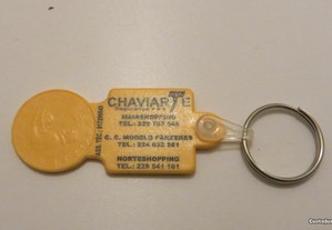 Porta chaves Chaviart Moeda 1 escudo p/ carrinho