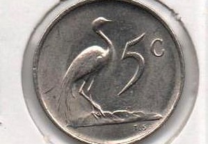 África do Sul - 5 Cents 1971 - soberba