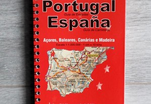 Mapa estradas completo Portugal e Espanha argolas