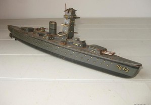 Antigo brinquedo barco guerra em lata CKO K351 KELLERMANN 1937