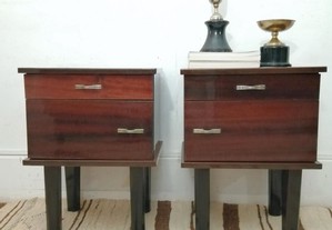 Par de mesas de cabeceira - Vintage