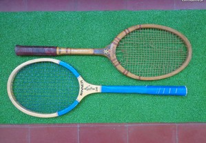 Raquete ténis antiga em madeira Inter Competition