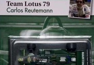 * Miniatura 1:43 Low Cost Carlos Reutemann LOTUS 79 | Lendas da F1