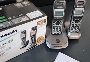 2 Telefones Panasonic KX-TG2512 como novos