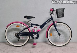 Bicicleta de menina bTwin Original 500 roda 24