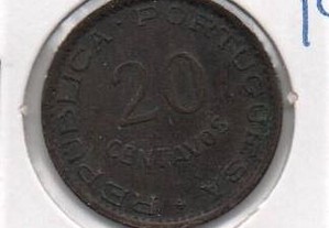 Angola - 20 Centavos 1948 - bela