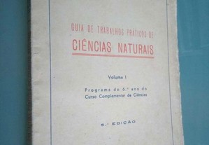 Guia de trabalhos práticos de ciências naturais (vol. 1) - A. Gonçalves da Cunha / João Martins Godinho
