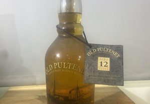 Garrafa de whisky Old Pulteney single Malt garrafa antiga