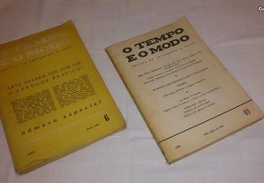 o tempo e o modo - revista de pensamento e acção (2 edições 6 e 40) 1963/66