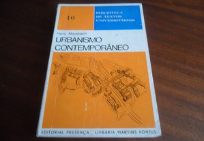 "Urbanismo Contemporâneo" de Hans Mausbach - 1ª Edição de 1974