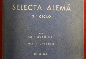 "Selecta alemã (3.º ciclo)" de Albin Eduard Beau / Martinho Vaz Pires