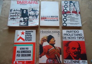 Vários livros Comunistas anos 70