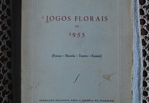 Jogos Florais de 1955 (Poesia - Novela - Teatro - Ensaio) 1ª Edição Ano 1958