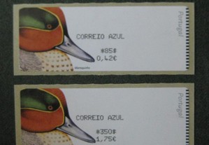 2000 Etiquetas Nº 22 Correio Azul Aves de Portugal Marrequinho