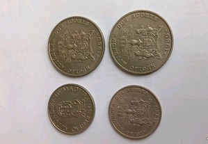 4 moedas das regiões Autónomas