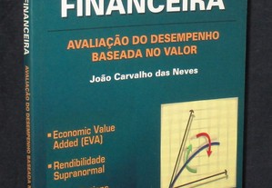 Livro Análise Financeira Avaliação do Desempenho Baseada no Valor João Carvalho Das Neves