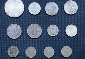 12 moedas Portugal Moçambique e Angola