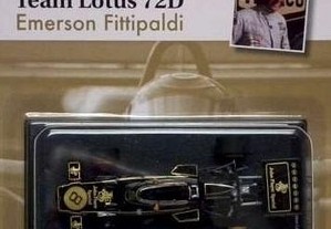 * Miniatura 1:43 Low Cost Emerson Fittipaldi LOTUS 72D | Lendas da F1