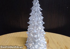 rvore de Natal de acrlico com luz