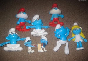8 Bonecos/Figuras dos "Smurfs"