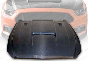 Capô  para ford mustang look gt-350-r 15-17 carbono