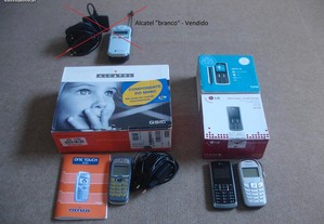4 telemóveis - Alcatel, LG, Siemens e Nokia 5230