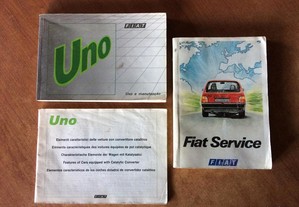 Livros Manuais Fiat UNO Turbo ie - Outros 1992/3..
